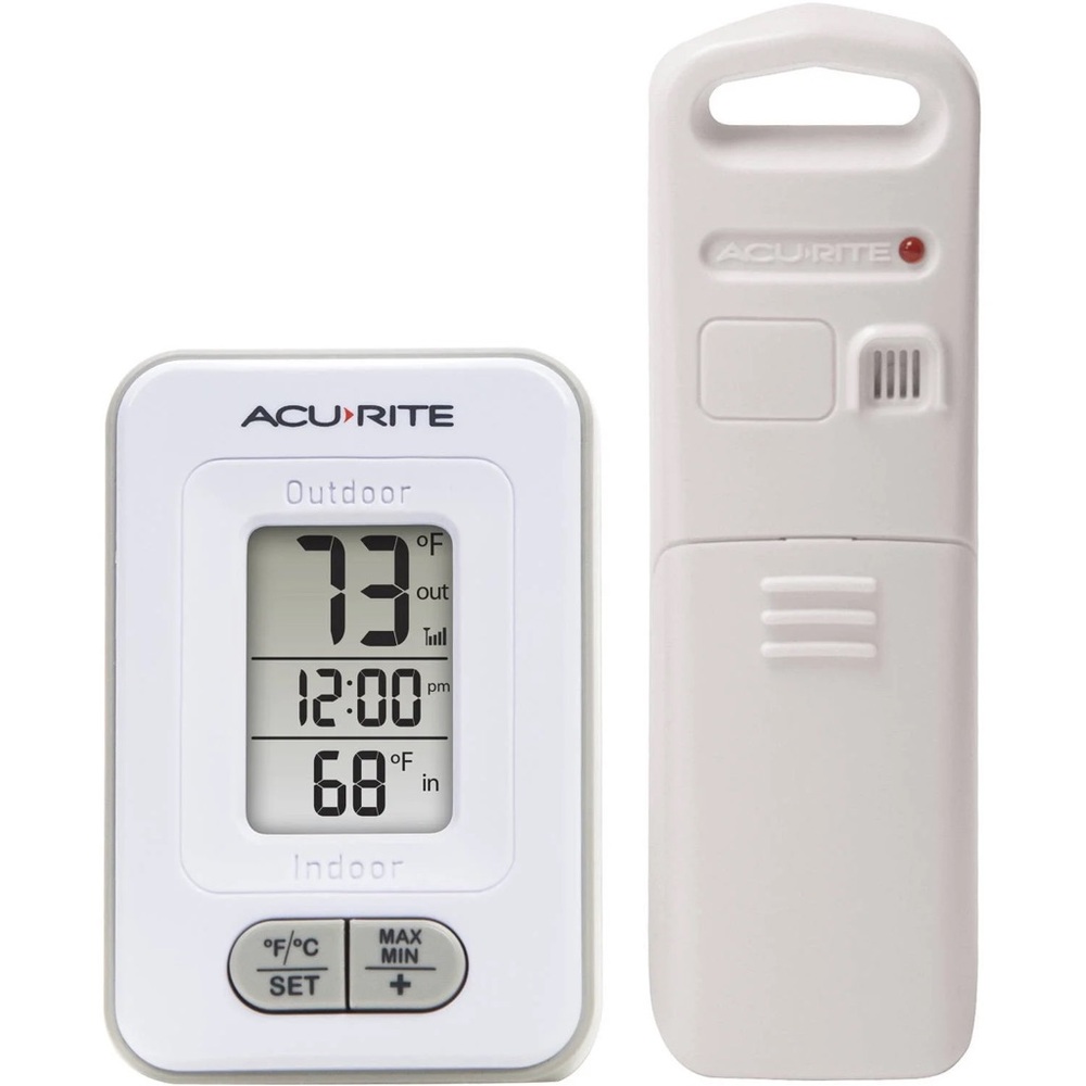 White Indoor Outdoor Thermometer